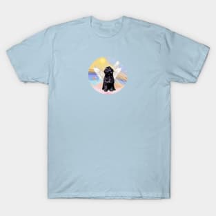 Portuguese Water Dog in Heaven's Clouds T-Shirt